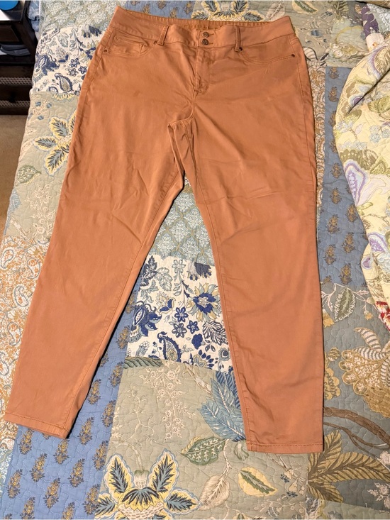 Maurices Denim - Maurices Stretch Skinny Pants in Terracotta XXL High-Rise